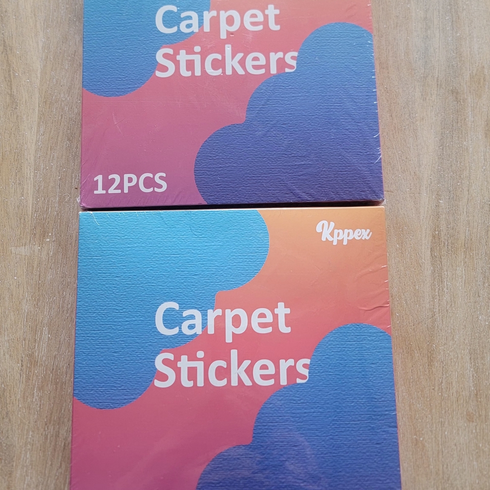 Kppex 2 packs (12pcs each pack) Carpet Stickers